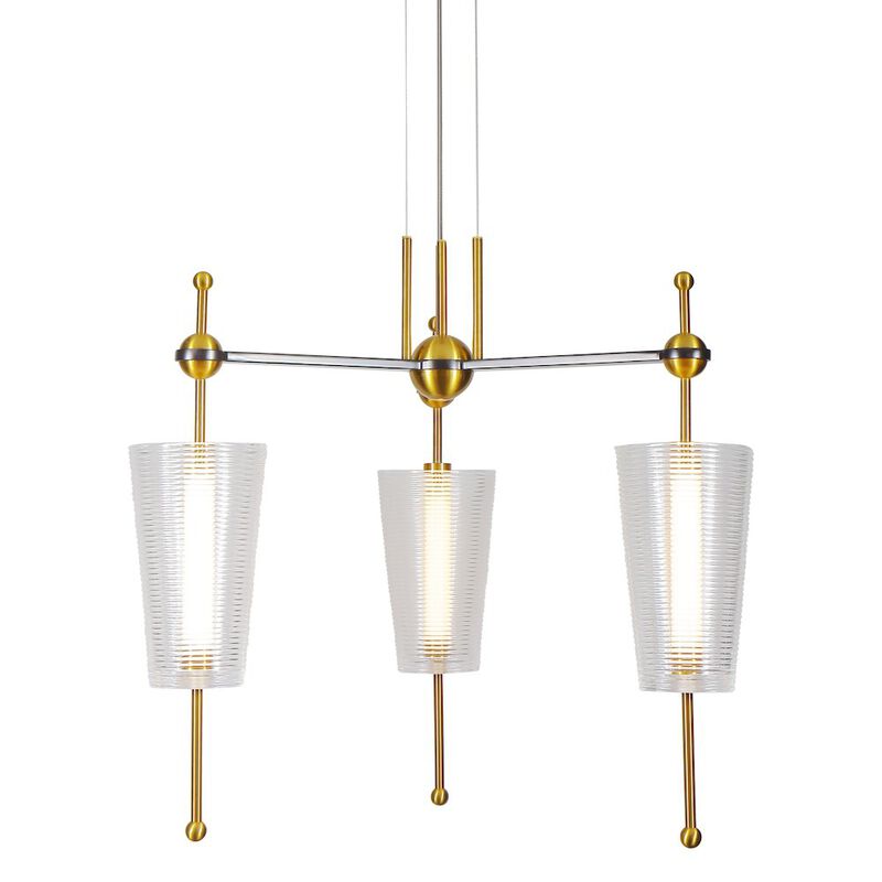 VONN Lighting Integrated LED Pendant Light Height Adjustable Chandelier