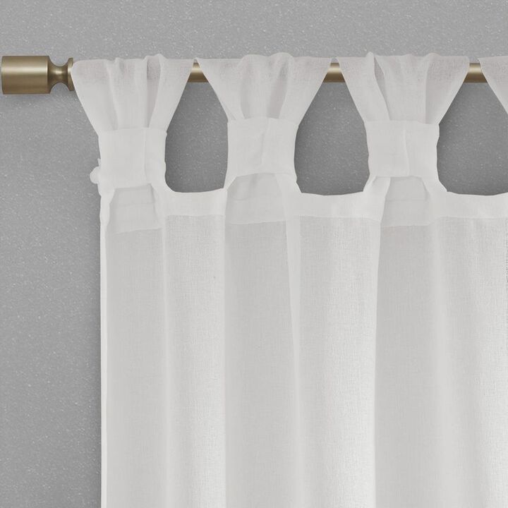 Belen Kox Lily Tab Top Floral Embellished Window Panel, Belen Kox