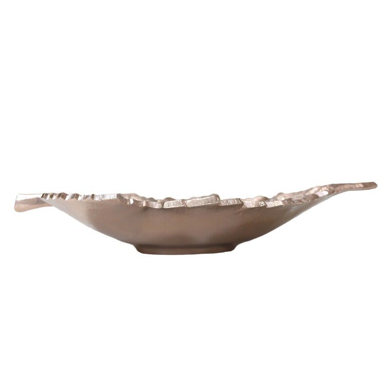 Handmade Decorative Gold Color Coated 5.23 x 3.93 x 1.14 Inches Aluminium Tray 061AB BBH Home's