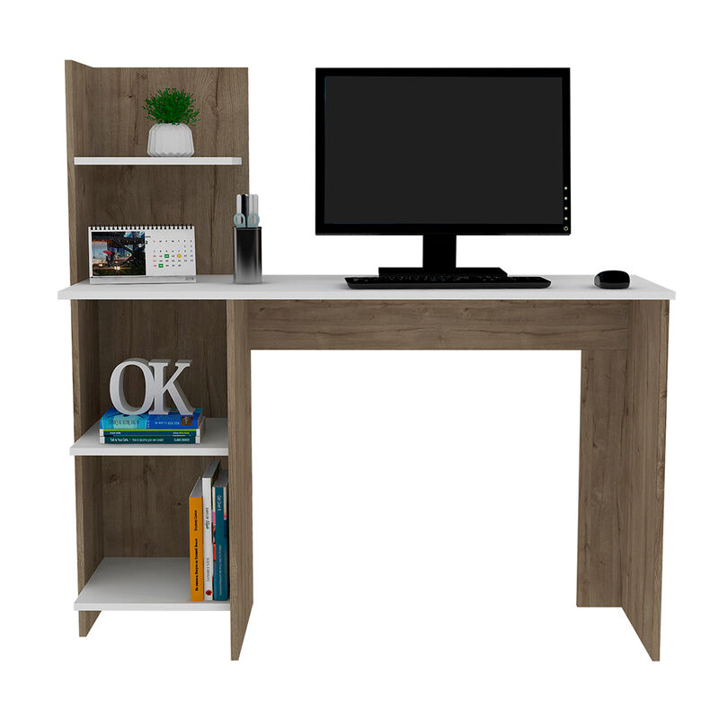 Desk Wichita, Office, Light Oak / White