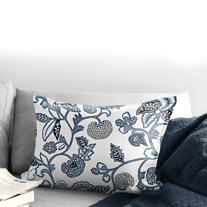 6ix Tailors Fine Linens Blue Ivy Blue Decorative Throw Pillows