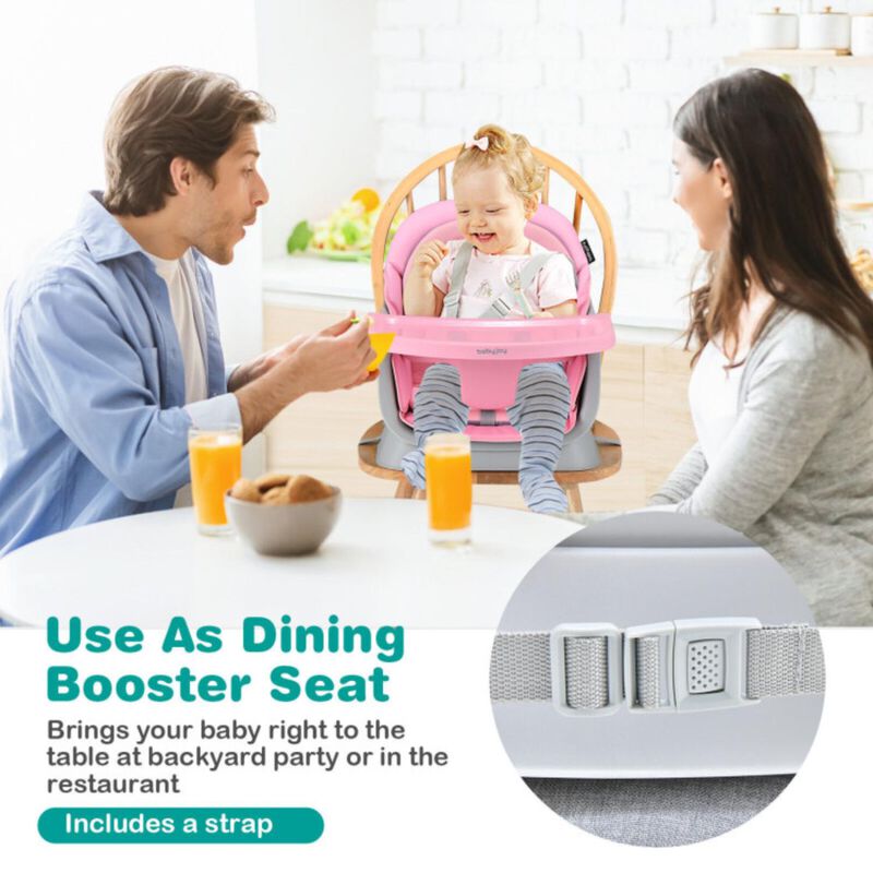 Hivvago 6-in-1 Convertible Baby High Chair with Adjustable Removable Tray