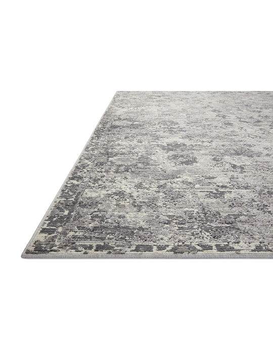 Indra INA04 Charcoal/Silver 18" x 18" Sample Rug