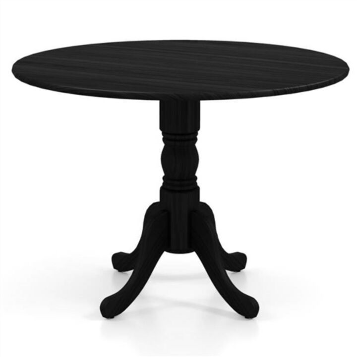 Handcrafted Solid Wood Round Table – Rustic Farmhouse Kitchen & Dining Table, Sturdy Design for Family Gatherings