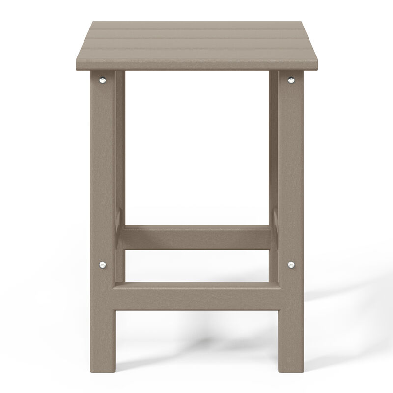WestinTrends Westintrends 14" square outdoor Side table for Adirondack chair