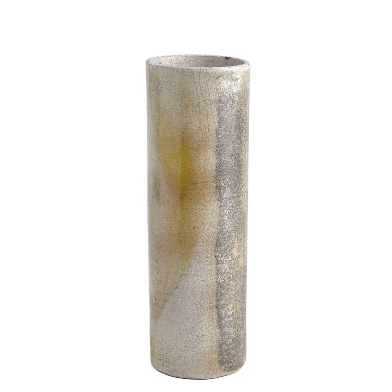 Golden Raku Vase