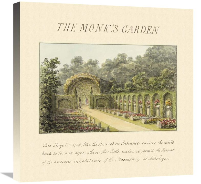 The Monks Garden, 1813-Canvas Art-24x24