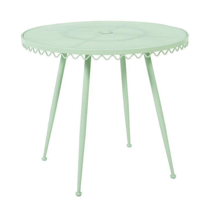 Erica Cream Wrought Iron Outdoor Cafe Table