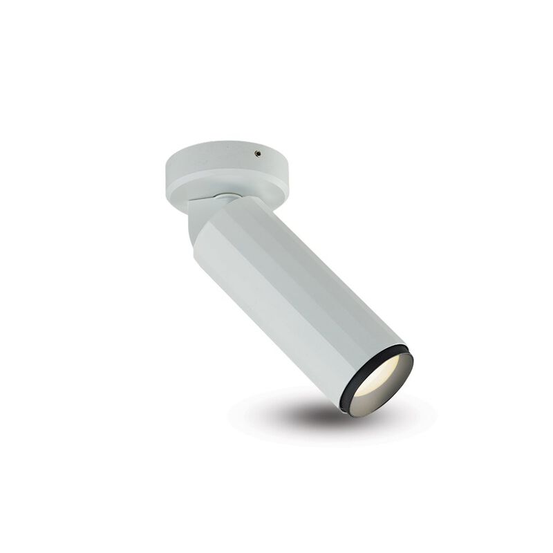 VONN Lighting LED Adjustable Surface Mounted Spotlight, Stock Item Beam Angle 36, White