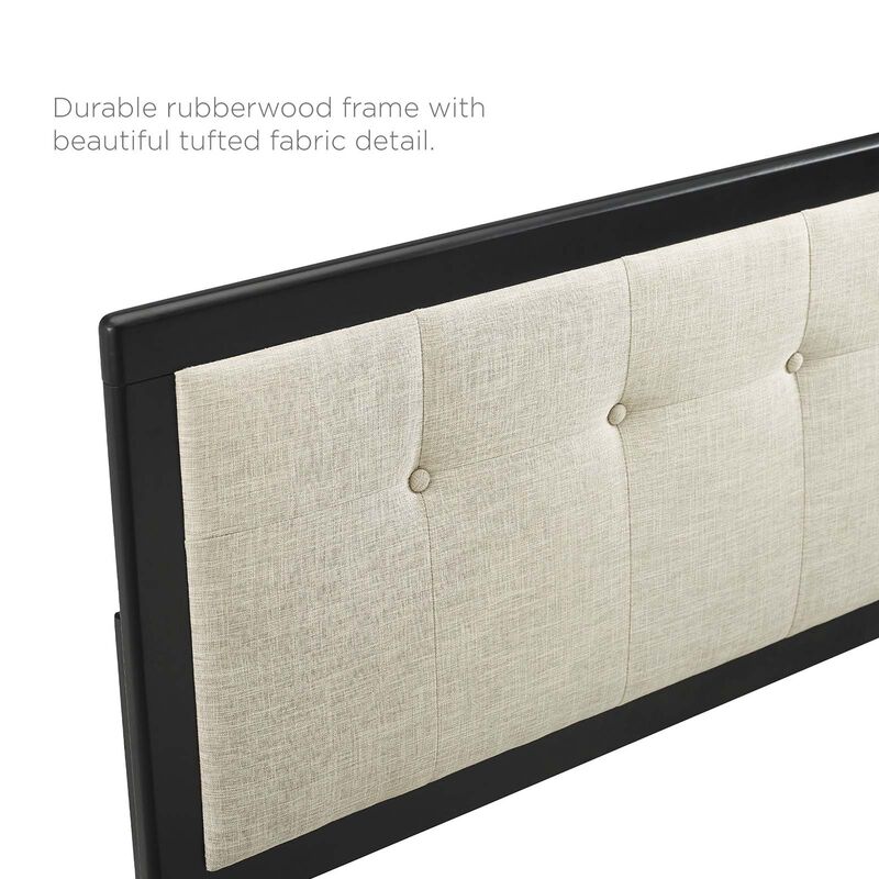Modway - Draper Tufted Queen Fabric and Wood Headboard
