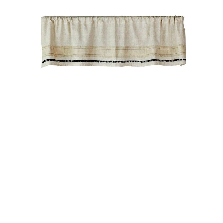 SKL Home Subtle Stripe Valance - 56x13", Linen