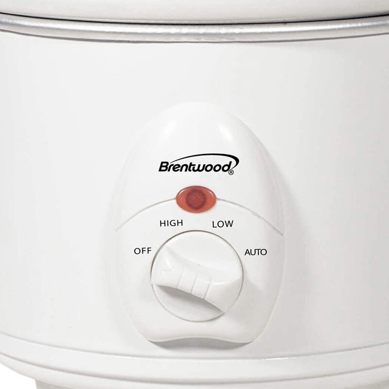 Brentwood 1.5 QT Slow Cooker in White