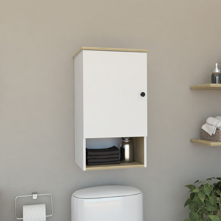 Medicine Cabinet Porto, Bathroom, Light Oak / White