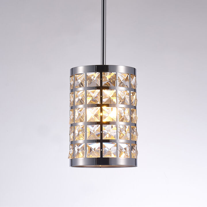 Pasargad Home Hermoza Collection Metal & Crystal Pendant Lights