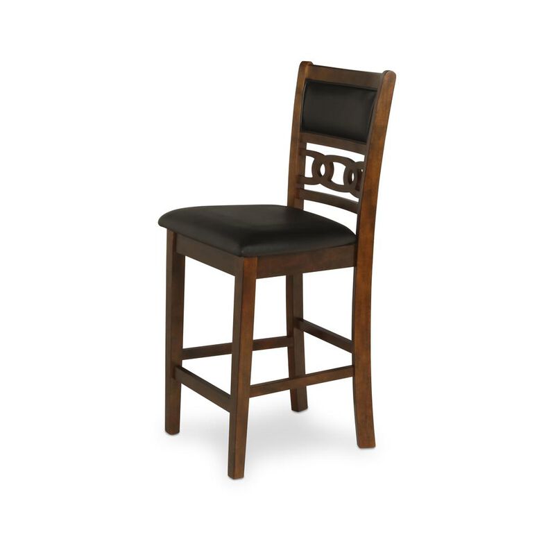 New Classic Furniture Furniture Gia 5-Piece Transitional Wood Dining Set in Brown