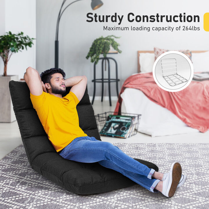 14-Position Adjustable Folding Lazy Gaming Sofa