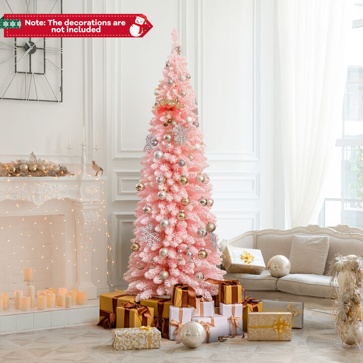 Hinged Premium Artificial PVC Christmas Tree with Stand for Easy Setup and Realistic Holiday Decor