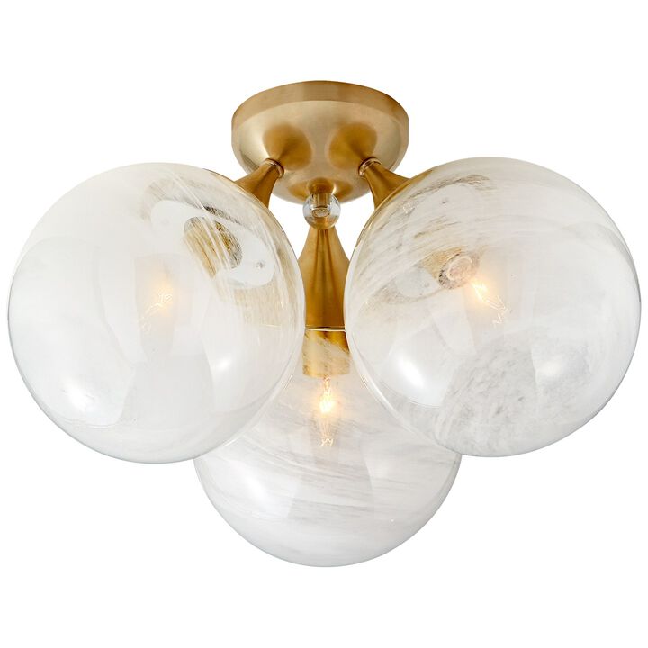 Cristol Lrg Triple Flush Mount