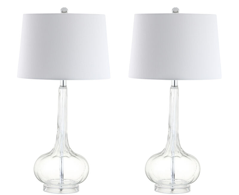 Bette Glass Teardrop LED Table Lamp (Set of 2)