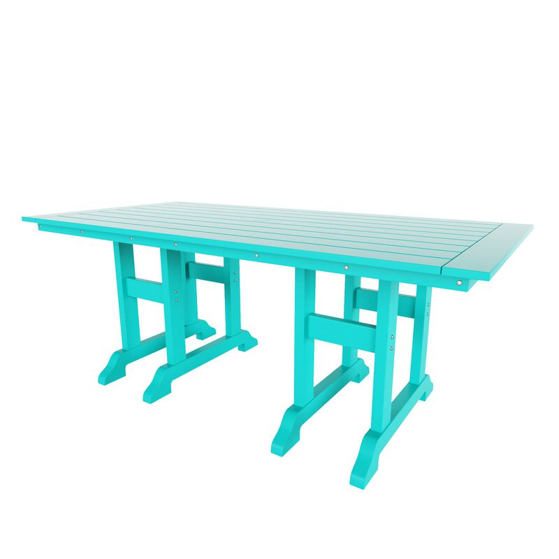 WestinTrends 7-Piece HDPE Outdoor Dining Patio Table and Chairs Set
