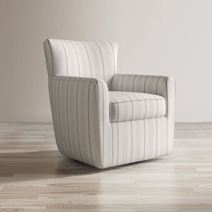 Jofran Blakely Harper Contemporary Traditional Swivel Accent Chair