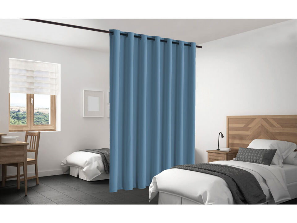 Legacy Decor Room Divider Curtain Heavyweight Blackout Premium Fabric Thermal Insulated 48"W X 84" Tall