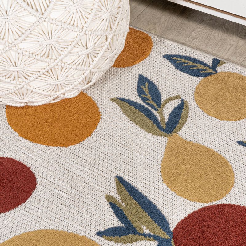 Limone Bold Lemon High-Low Indoor/Outdoor Area Rug