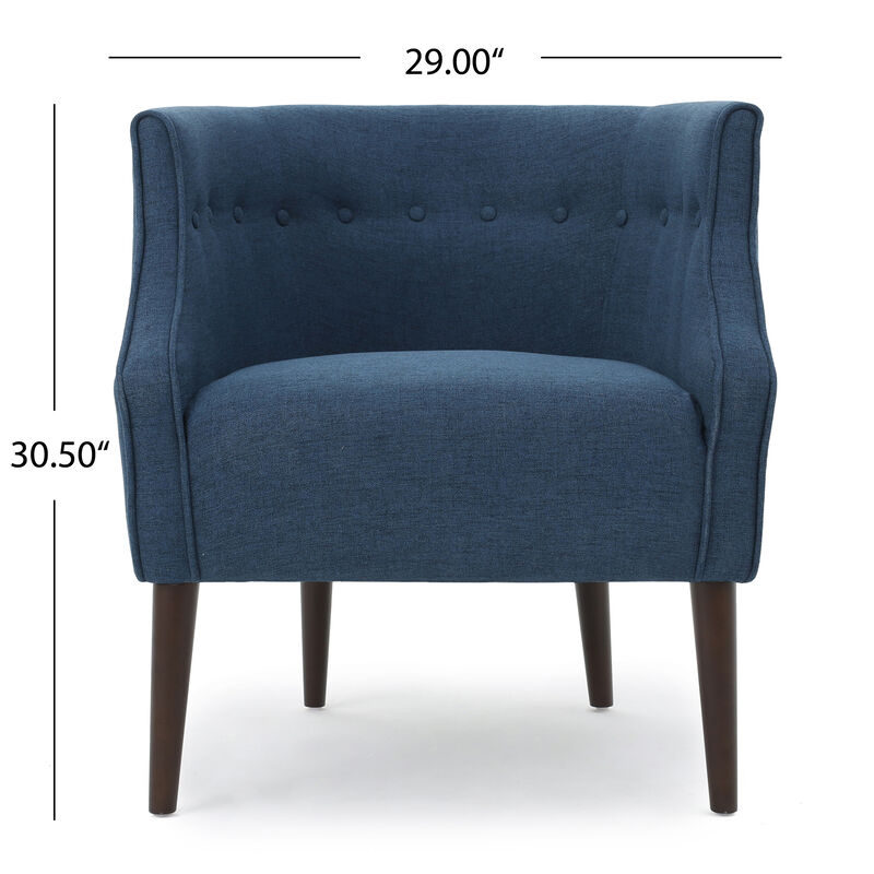 Merax Upholstered Barrel Chair Living Room Furniture