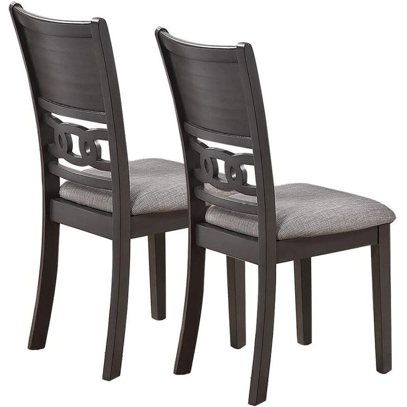 Grey Finish Dining Room Side Chairs Set