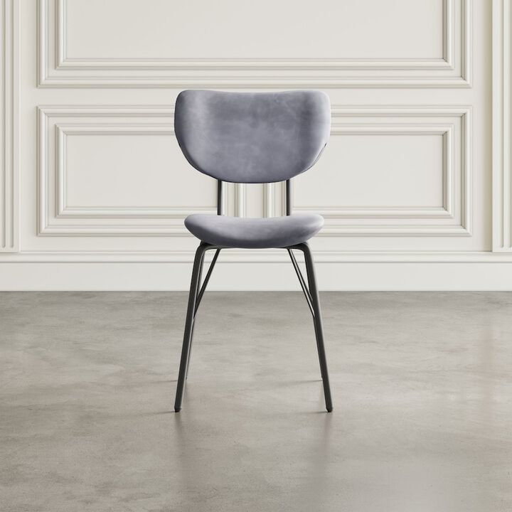 Jofran Modern Faux Leather Split-Back Upholstered Dining Chair (Set of 2)