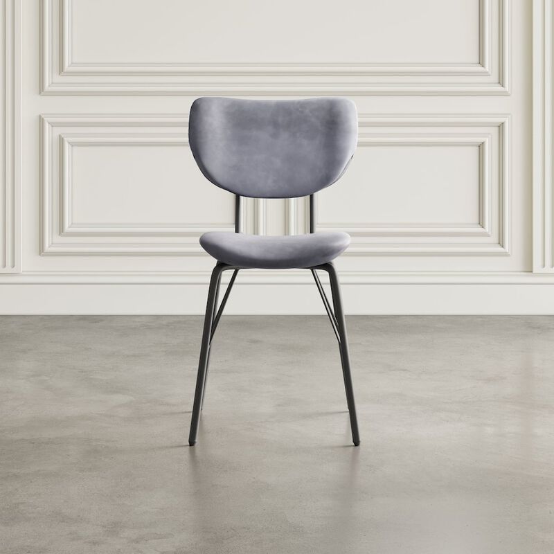 Jofran Modern Faux Leather Split-Back Upholstered Dining Chair (Set of 2)
