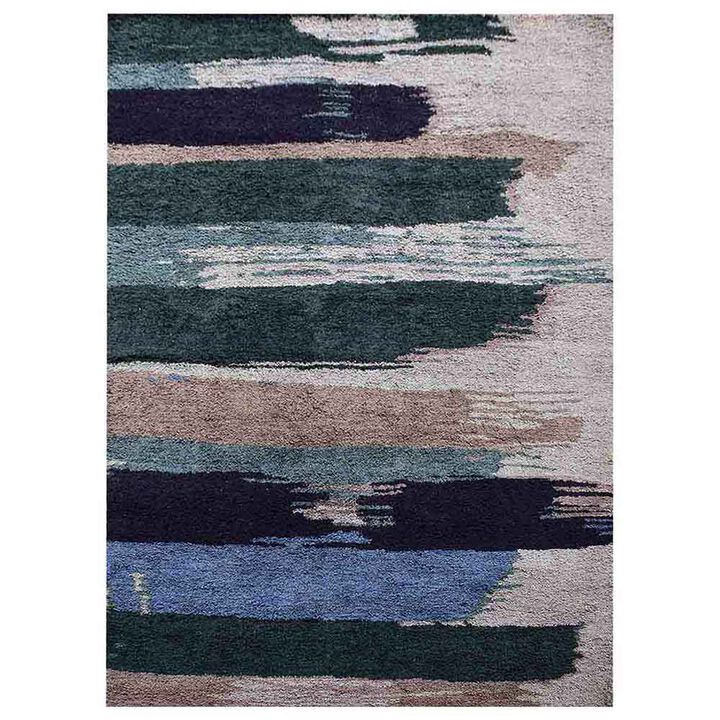 Rugsotic Carpets Hand Knotted Silk 5'x8' Area Rug Abstract Multicolor NS1215