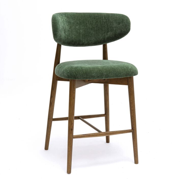 Performance Textured Velvet Counter Stool Performance Textured Velvet Counter Stool