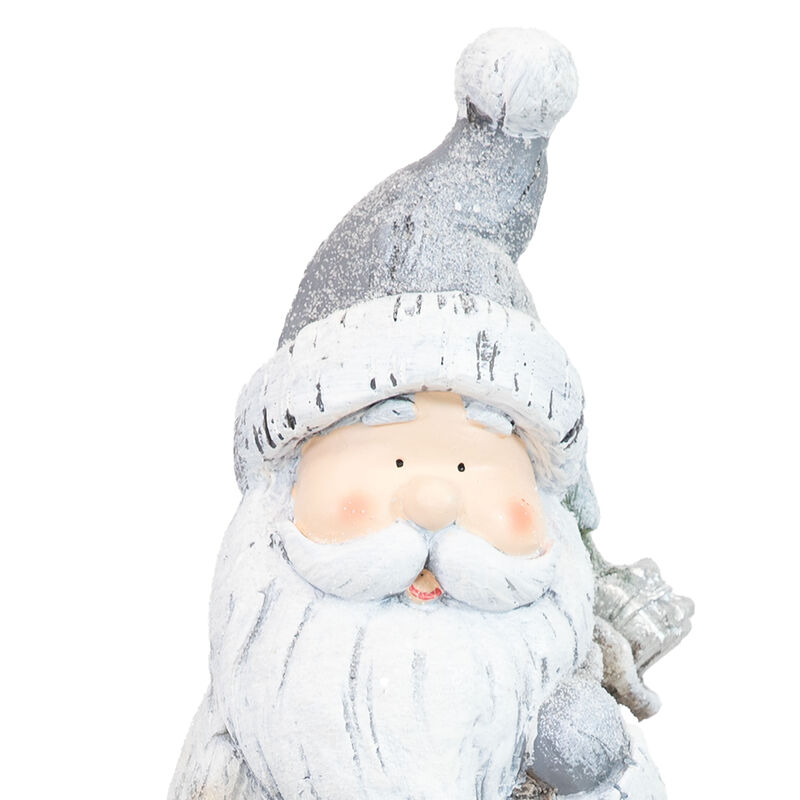 Sunnydaze Rustic Father Christmas Indoor Pre-Lit LED Statue - 27 in