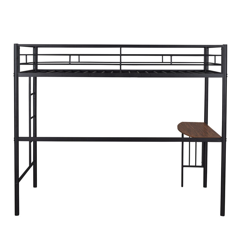 Merax Metal Loft Bed with Desk and Ladder