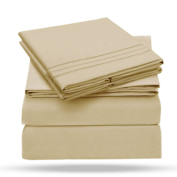 1800 Series Double Brushed Cooling Microfiber Sheet Set