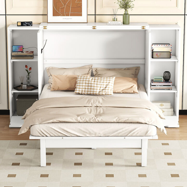 Merax Murphy Bed with Shelves