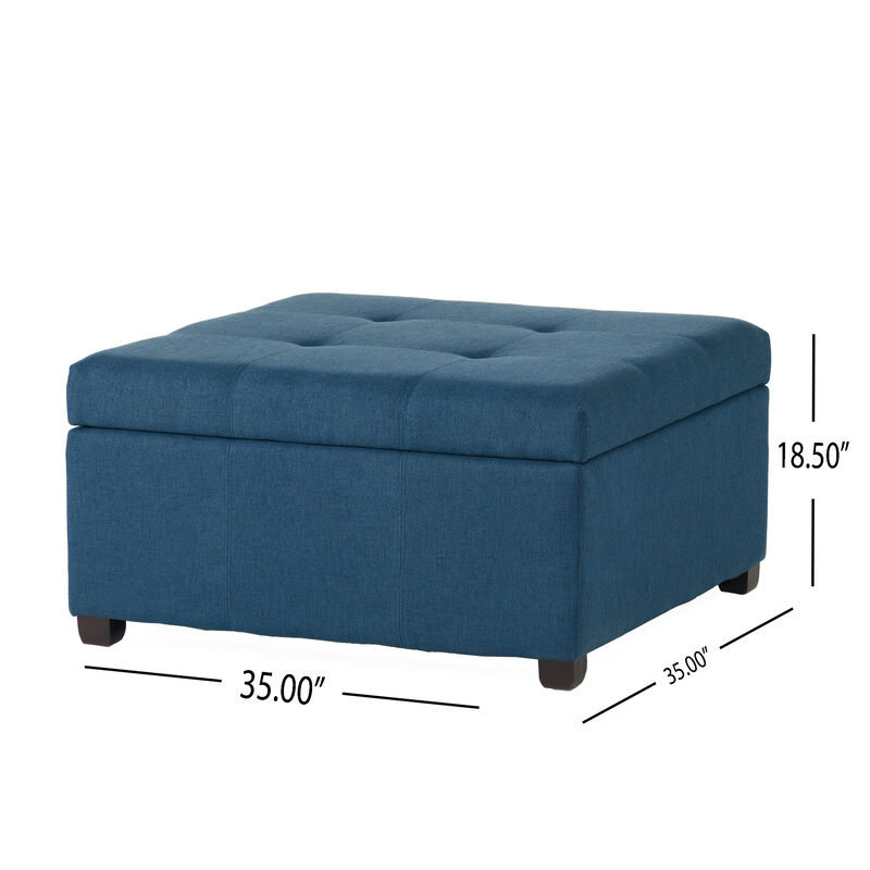 Merax Fabric  Square Storage Ottoman