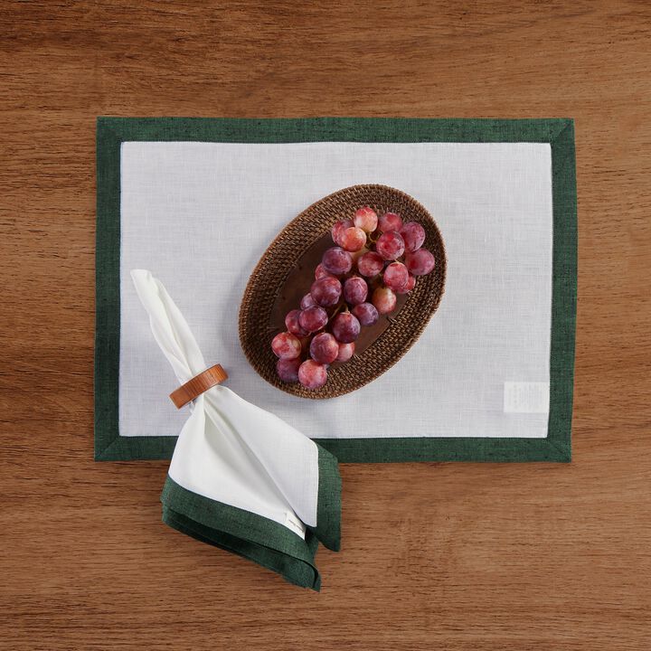 Solino Home 100% Pure Linen Cloth Napkins 20 x 20 Inch Set of 4 | Classic Dinner Napkins
