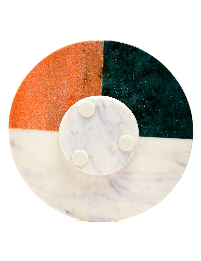 12 inch Single Tier Marble Lazy Susan Turntable