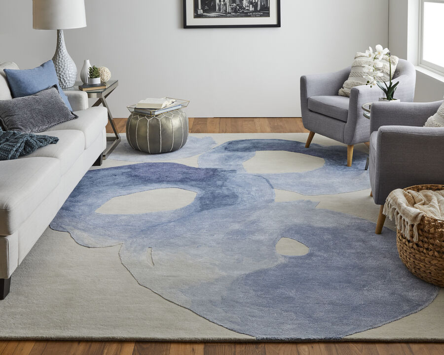 Anya 8887F Blue/Ivory 2' x 3' Rug