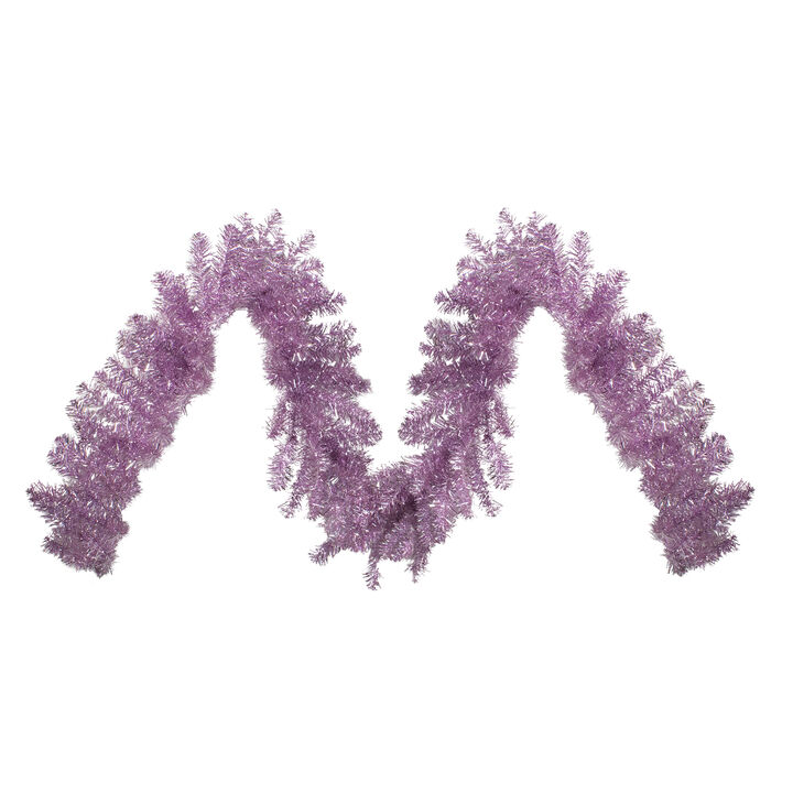 9' x 12" Pink Artificial Christmas Garland  Unlit