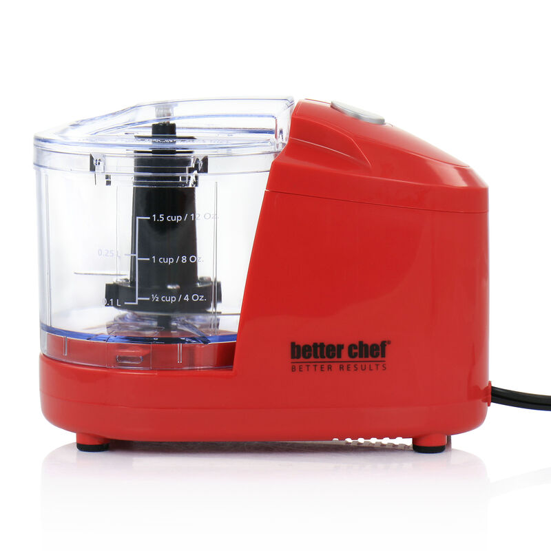 Better Chef Compact 12 Ounce Mini Chopper in Red