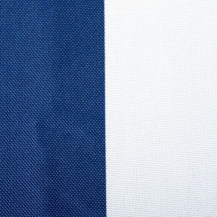 Nautical Blue Cabana Striped Outdoor Round Tablecloth 60"