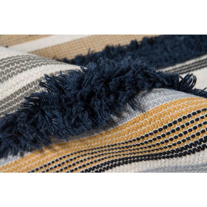 Novogratz Contemporary Rectangle Area Rug, Navy, 3' X 5'