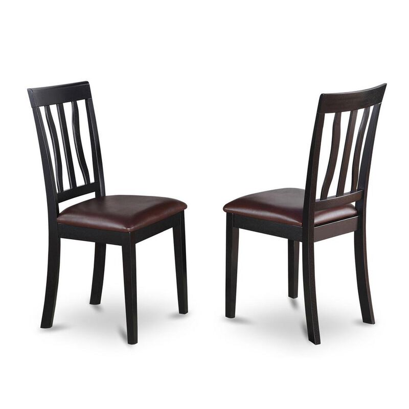 East West Furniture Dining  set  -  7  Pcs  with  6  Wooden  Chairs