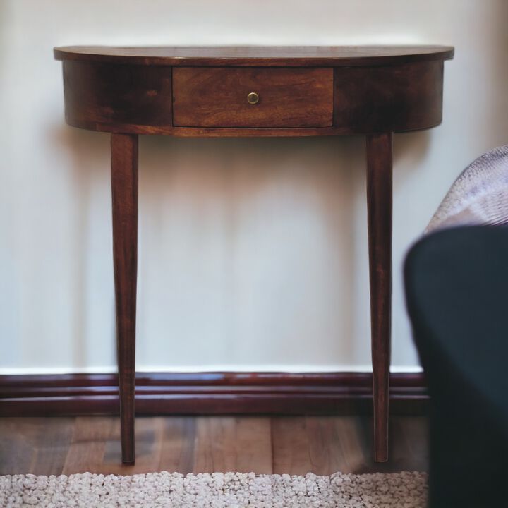 Artisan Furniture Solid Wood Backless Mounted Chestnut Console