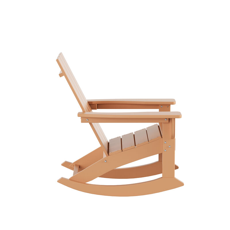 WestinTrends Modern Adirondack Outdoor Rocking Chair
