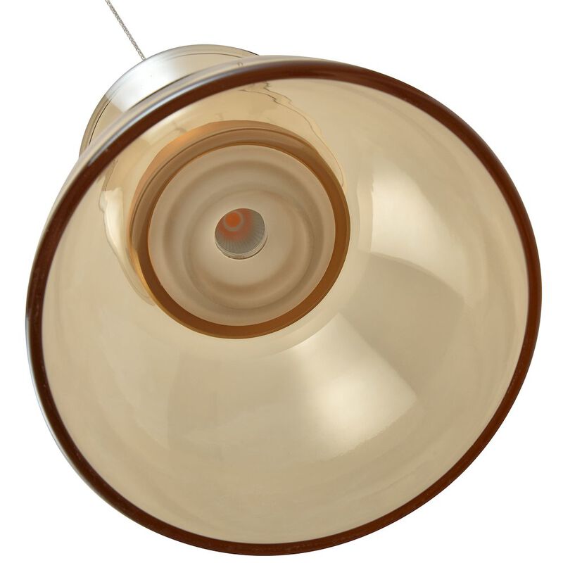 VONN Lighting 100-277V Up-Down 1-Light Integrated LED Black Height Adjustable Pendant Lighting
