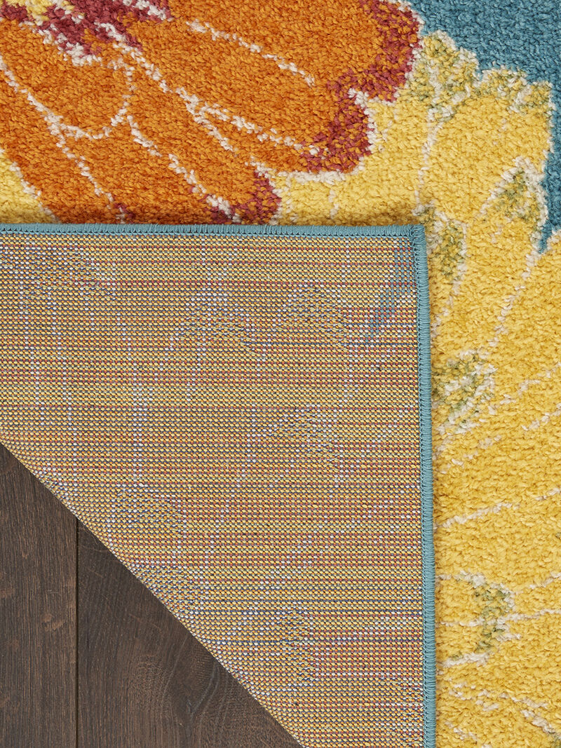 Allur ALR06 Turquoise/Multicolor 9' x 12' Rug